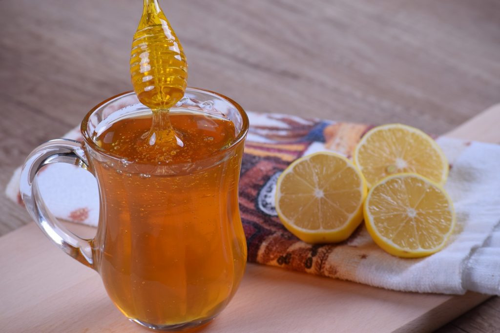 Ayurvedic honey lemon water drink should be taken in the morning on an empty stomach. It can help with bowel movements